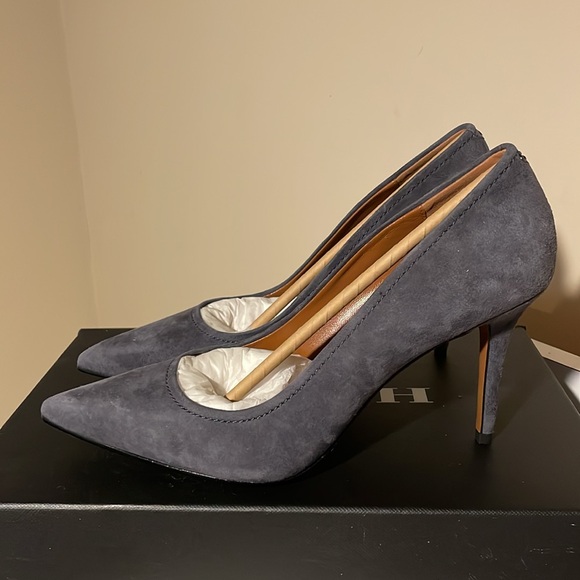 Coach Waverly85 Suede Midnight Navy Sz 8 - Picture 4 of 5